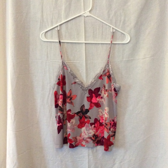 Lace trimmed camisole (shirt only) - Picture 2 of 3